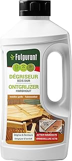 Fulgurant - Dégriseur Bois Dur, Dégrise, Nettoie, Dégraisse et Restaure Tous Types de Bois, 1 L