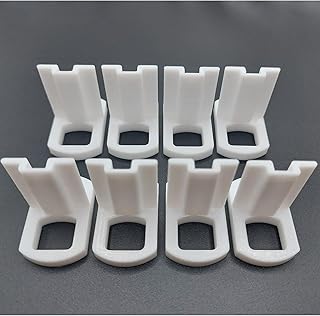 Lot de 8 Guides pour porte de placard coulissante en T Pour Rail Sans Roulette - Accessoire Pièce de Rechange Pour Coulisse.