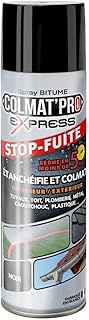 PASSAT OUTILLAGE Bitume Spray Anti-Infiltration Pour Sceller Et Tampon, Usage Intérieur Et Extérieur, 300 Ml Noir