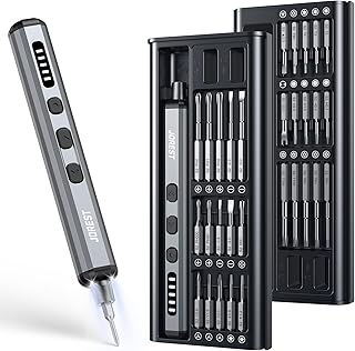 JOREST Mini tournevis électrique, 38 embouts magnétiques, kit d