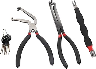 Lot de 3 outils de démontage de connecteurs électriques avec 8 outils de déverrouillage de borne, pince de déconnexion de faisceau de câblage de voiture pour réparations automobiles