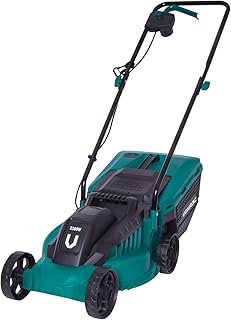 VONROC Tondeuse Gazon 1300W - Largeur de Coupe 32cm - Bac Ramassage Tondeuse 30L Inclus - Entretien du Jardin, de la Pelouse - Interrupteur de Sécurité, Facile à Transporter - Serre-Câble Fournis