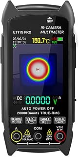 Multimètre de caméra thermique double lumière design ergonomique pour imagerie visible dans les diagnostics électriques industriels
