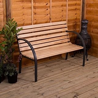 Garden Vida Banc de Jardin à Lattes en Bois avec P
