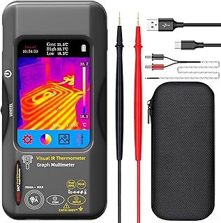 BSIDE Caméra thermique Multimètre 320×320 Résolution avec 20000 mots multimètre Écran tactile 3,98 pouces 25Hz Caméra thermique infrarouge 15 palettes thermiques TRMS camera thermique Testeur