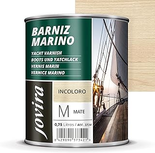 JOVIRA PINTURAS Vernis Marin Vernis bois extérieur-intérieur incolore, haute résistance dans les environnements marins (750 Millilitres, Mate)